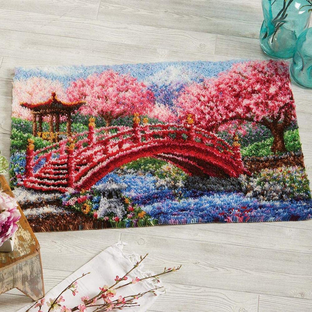 DIY Latch Hook Rugs Kits for Adults Beginners - Kids - Children with  Pattern Printed Canvas Rug Embroidery